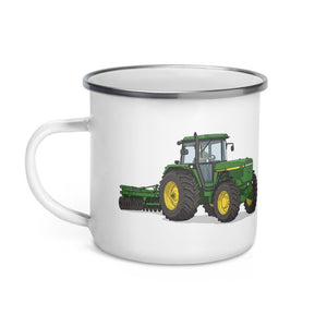 John Deere 4955 Illustration | Enamel Mug - view 3