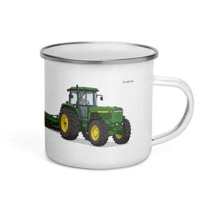 John Deere 4955 Illustration | Enamel Mug