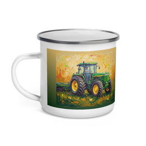 John Deere 4955 Splash Art | Enamel Mug - view 3