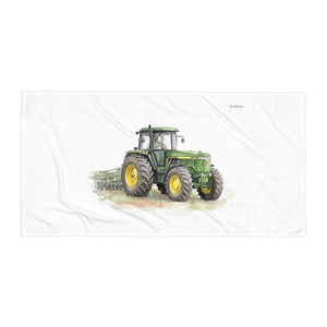 John Deere 4955 Watercolor | Beach Towel