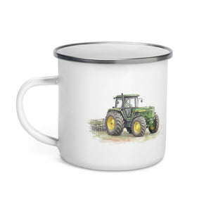 John Deere 4955 Watercolor | Enamel Mug - view 3