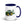 John Deere 6910 with Hedge Cutter Illustration | 15 oz Mug with Color Inside - Dark Blue