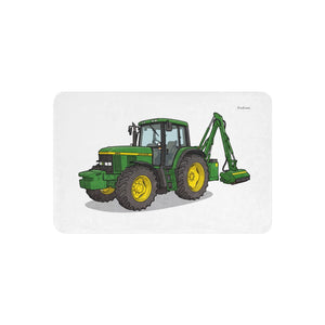 John Deere 6910 with Hedge Cutter Illustration | Sherpa Blanket 37″×57″