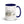 John Deere 6910 with Hedge Cutter Pencil Sketch | 15 oz Mug with Color Inside - Dark Blue