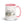 John Deere 6910 with Hedge Cutter Pencil Sketch | 15 oz Mug with Color Inside - Pink