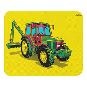 John Deere 6910 with Hedge Cutter Pop Art | Mouse Mat