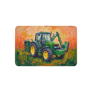 John Deere 6910 with Hedge Cutter Splash Art | Sherpa Blanket 37″×57″