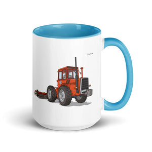 Massey Ferguson 1200 Illustration | 15 oz Mug with Color Inside - Blue