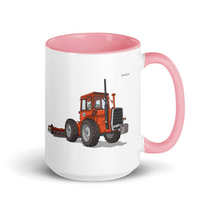 Massey Ferguson 1200 Illustration | 15 oz Mug with Color Inside - Pink