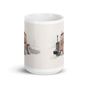 Massey Ferguson 1200 Pencil Sketch | White Glossy Mug - view 2