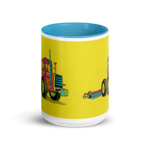 Massey Ferguson 1200 Pop Art | 15 oz Mug with Color Inside - side view