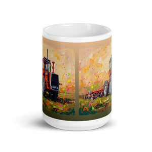 Massey Ferguson 1200 Splash Art | White Glossy Mug - view 2