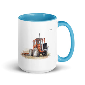 Massey Ferguson 1200 Watercolor | 15 oz Mug with Color Inside - Blue