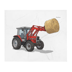 Massey Ferguson 3070 Autotronic Illustration | Throw Blanket