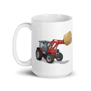 Massey Ferguson 3070 Autotronic Illustration | White Glossy Mug - view 3