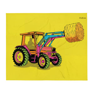Massey Ferguson 3070 Autotronic Pop Art | Throw Blanket