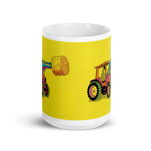 Massey Ferguson 3070 Autotronic Pop Art | White Glossy Mug - view 2