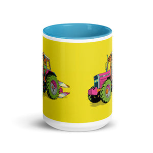 Massey Ferguson 375 Pop Art | 15 oz Mug with Color Inside - side view