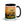 Massey Ferguson 50E Splash Art | 15 oz Mug with Color Inside - Black