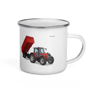 Massey Ferguson 6180 Illustration | Enamel Mug