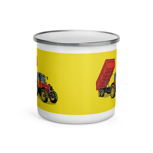 Massey Ferguson 6180 Pop Art | Enamel Mug - view 2