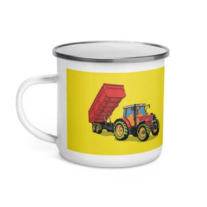 Massey Ferguson 6180 Pop Art | Enamel Mug - view 3