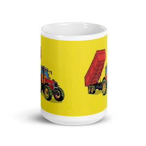 Massey Ferguson 6180 Pop Art | White Glossy Mug - view 2