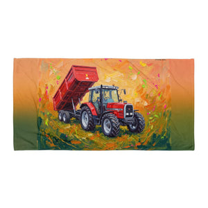 Massey Ferguson 6180 Splash Art | Beach Towel