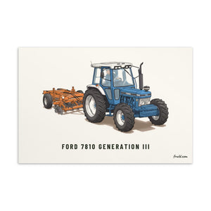 Furrow and Fields Postcard 4″×6″ Ford 7810 Generation III | Postcard Quality Farmers Merch