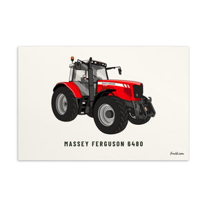 Furrow and Fields Postcard 4″×6″ Massey Ferguson 6480 | Postcard Quality Farmers Merch