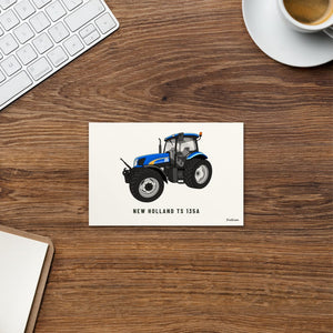 Furrow and Fields Postcard 4″×6″ New Holland TS 135a | Postcard Quality Farmers Merch
