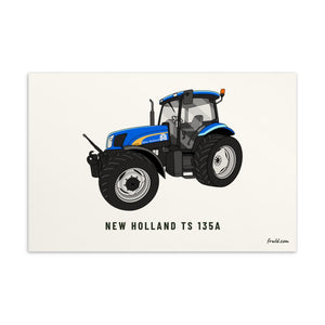 Furrow and Fields Postcard 4″×6″ New Holland TS 135a | Postcard Quality Farmers Merch