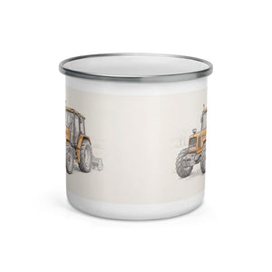 Furrow & Fields Renault 106-54 TL Pencil Sketch | Enamel Mug Quality Farmers Merch