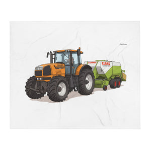 Renault Atles 926 RZ Illustration | Throw Blanket