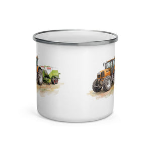 Furrow & Fields Renault Atles 926 RZ Watercolor | Enamel Mug Quality Farmers Merch