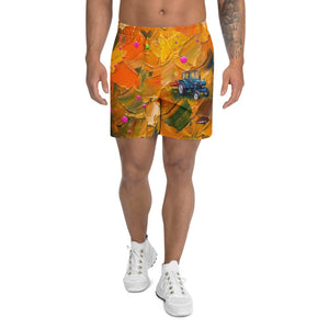 Furrow and Fields Shorts Ford 6640 SLE Splash Art | All-Over Print Athletic Shorts Quality Farmers Merch