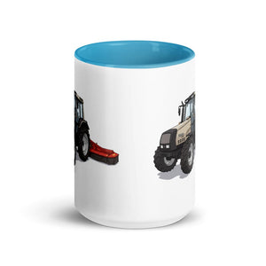 Furrow & Fields Valtra 6750 Illustration | 15 oz Mug with Color Inside Quality Farmers Merch