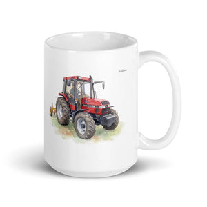 Furrow & Fields 11 oz Case IH 4240 XL Pro Watercolor | White Glossy Mug Quality Farmers Merch