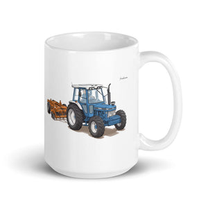 Furrow & Fields 11 oz Ford 7810 Generation III | White Glossy Mug Quality Farmers Merch