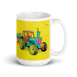 Furrow & Fields 11 oz Ford 9700 Pop Art | White Glossy Mug Quality Farmers Merch