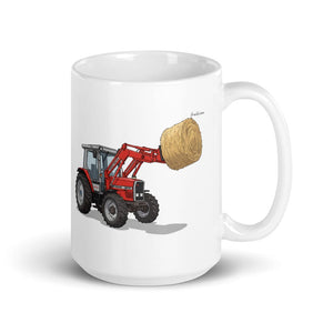 Furrow & Fields 11 oz Massey Ferguson 3070 Autotronic | White Glossy Mug Quality Farmers Merch