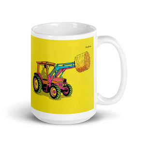 Furrow & Fields 11 oz Massey Ferguson 3070 Autotronic Pop Art | White Glossy Mug Quality Farmers Merch