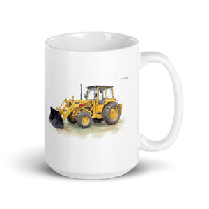Furrow & Fields 11 oz Massey Ferguson 50E Watercolor | White Glossy Mug Quality Farmers Merch