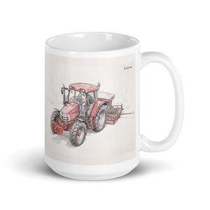 Furrow & Fields 11 oz McCormick MC115 Pencil Sketch | White Glossy Mug Quality Farmers Merch