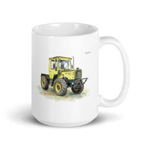 Furrow & Fields 11 oz Mercedes-Benz MB-trac 1100 Watercolor | White Glossy Mug Quality Farmers Merch