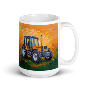 Furrow & Fields 11 oz Renault 106-54 TL Splash Art | White Glossy Mug Quality Farmers Merch
