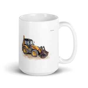 Furrow & Fields 11 oz Terex 860 Elite Watercolor | White Glossy Mug Quality Farmers Merch