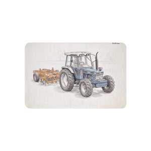 Furrow & Fields 37″×57″ Ford 7810 Generation III Pencil Sketch | Sherpa Blanket Quality Farmers Merch
