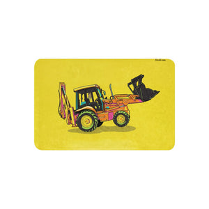 Furrow & Fields 37″×57″ JCB 3CX Sitemaster SRS Pop Art | Sherpa Blanket Quality Farmers Merch