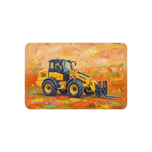 Furrow & Fields 37″×57″ JCB TM420 Splash Art | Sherpa Blanket Quality Farmers Merch